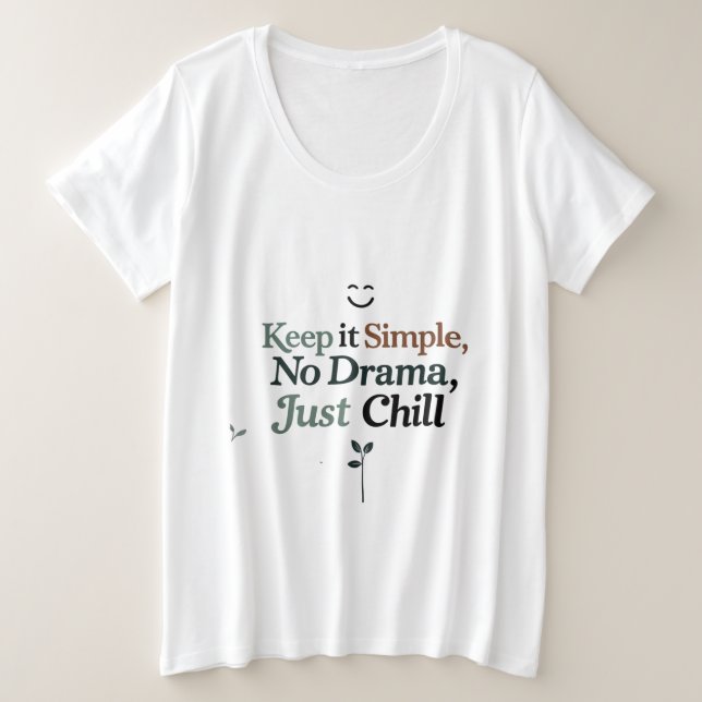 Camiseta Plus Size para Mulheres (Frente do Design)