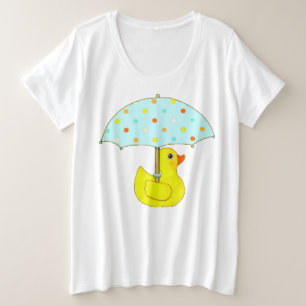 Camiseta Plus Size Pato de Borracha Chá de fraldas a ser mamãe