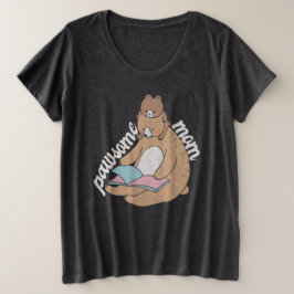 Camiseta Plus Size Pawsome Mãe