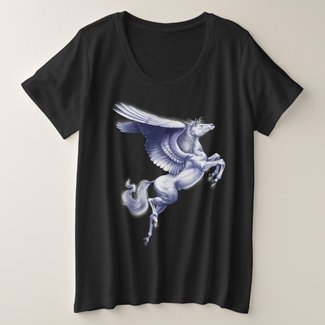 Camiseta Plus Size Pegasus Mítico (Frente do Design)