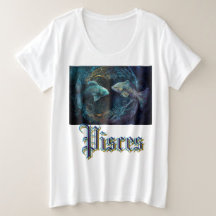 Camiseta Plus Size Peixes Zodíaco