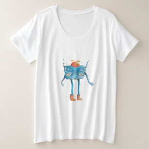 Camiseta Plus Size Pequena Alienígena Pi