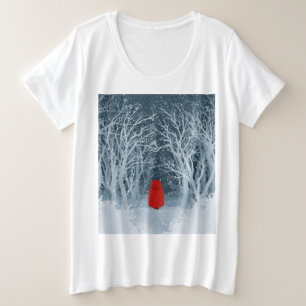 Camiseta Plus Size Pequeno Chapéu Vermelho
