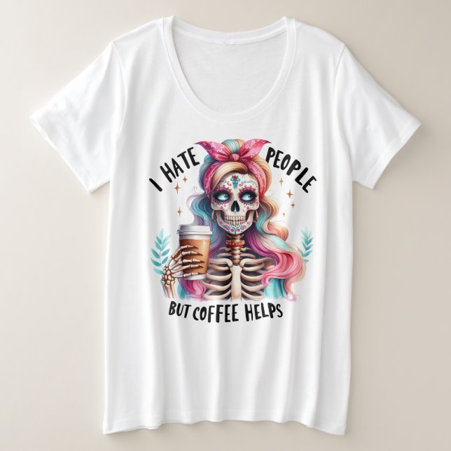 Camiseta Plus Size Pessoas (Frente do Design)