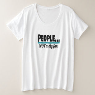 Camiseta Plus Size Pessoas não é uma Piada de introdução de ventilado