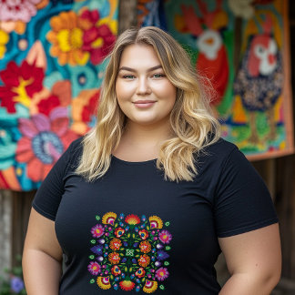 Camiseta Plus Size Petais do Crepúsculo: Wycinanki Charm