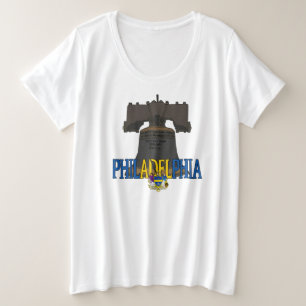 Camiseta Plus Size Philadelphia Pennsylvania Liberty Bell