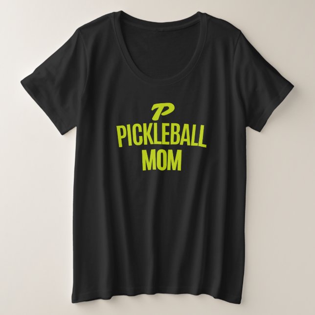 Camiseta Plus Size Pickleball Mom Luxury Shirt | Stylish Pickleball M (Frente do Design)