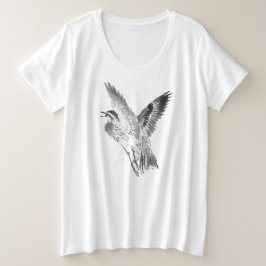 Camiseta Plus Size PIGEON MAIS TAMANHO DE T-Shirt PERSONALIZÁVEL COM 