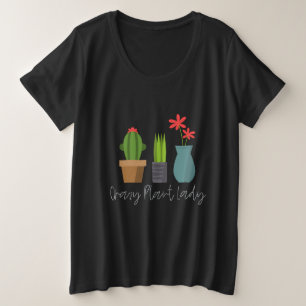 Camiseta Plus Size Plantas - Senhora das Plantas Loucas