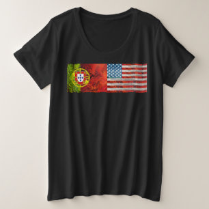 Camiseta Plus Size Português americano