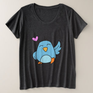Camiseta Plus Size Pouco passarinho