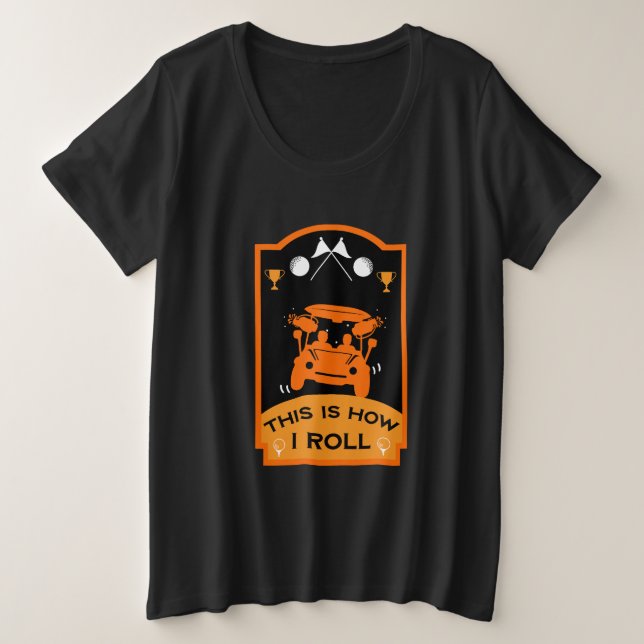 Camiseta Plus Size Presente De Golfe Engraçado Para Iniciantes (Frente do Design)