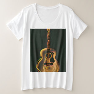 Camiseta Plus Size presente guitarrista legal