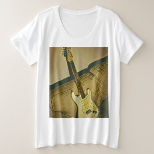 Camiseta Plus Size Presente para assistente guitarrista de professor
