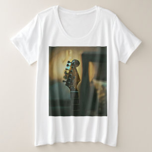 Camiseta Plus Size Presentes de guitarra vindimada