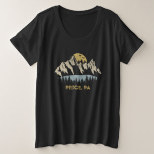 Camiseta Plus Size Price Pennsylvania Mountain Sunset Sunrise PA