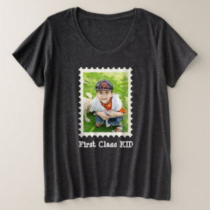 Camiseta Plus Size PRIMEIRA CLASSE KID Melhor Criança Alguma foto per
