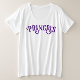 Camiseta Plus Size Princesa T-Shirt