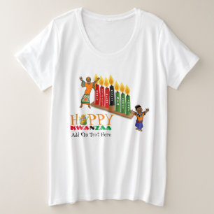 Camiseta Plus Size Princípios KWANZAA 7 Compatíveis