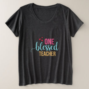 Camiseta Plus Size Professora Arte 1 Abençoada Professora