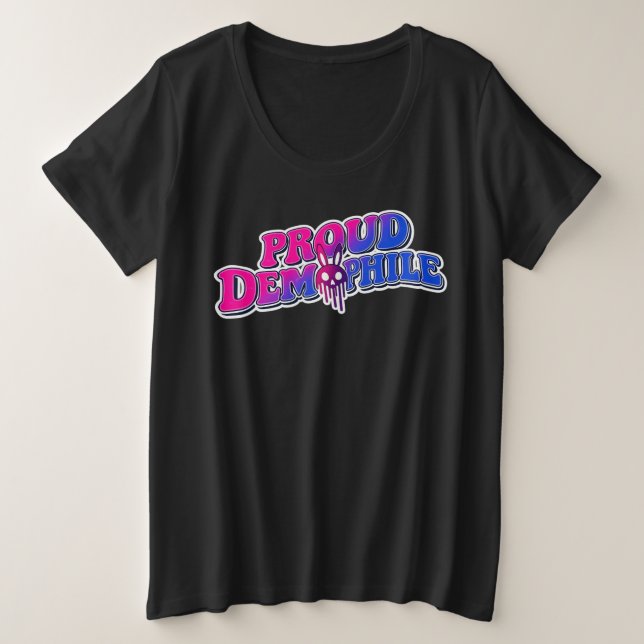 Camiseta Plus Size Proud Demophile (Frente do Design)