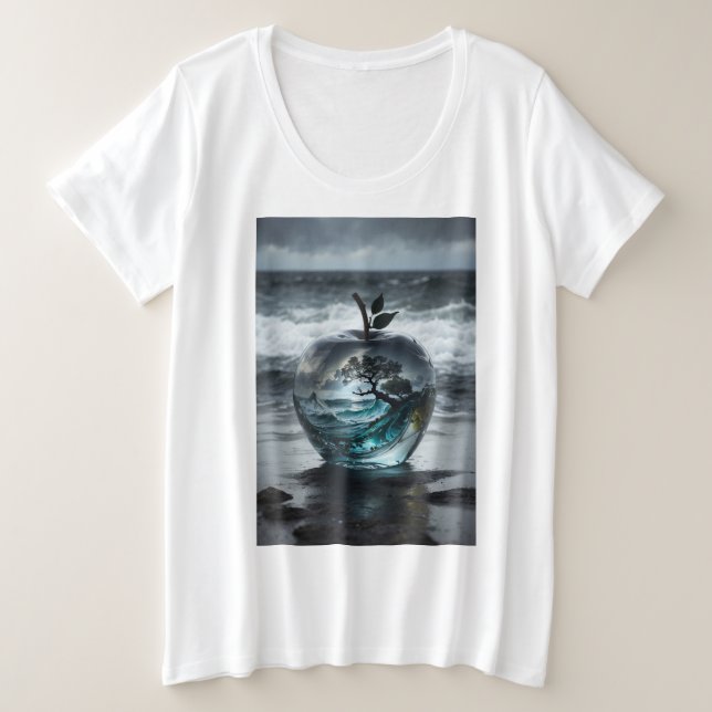 Camiseta Plus Size "Pulso Urbano: Teto Geométrico Moderno (Frente do Design)