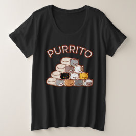 Camiseta Plus Size PURRITO PYRAMID Gato Burrito