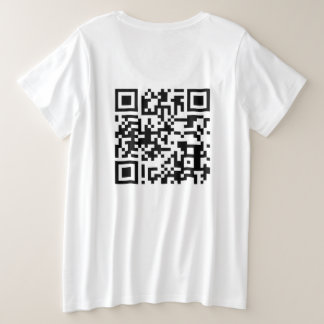Camiseta Plus Size QR Coloque seu telefone fora e volte ao trabalho P
