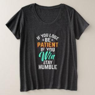 Camiseta Plus Size Quando você Perder ou ganha mais o tamanho T-Shirt