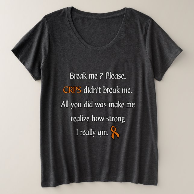 Camiseta Plus Size Quebre-me...CRPS (Frente do Design)