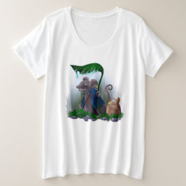 Camiseta Plus Size Rain Mouse | 