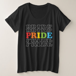 Camiseta Plus Size Rainbow Pride