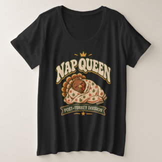 Camiseta Plus Size Rainha do Sono Peru Adormecido Vintage Dia de Ação