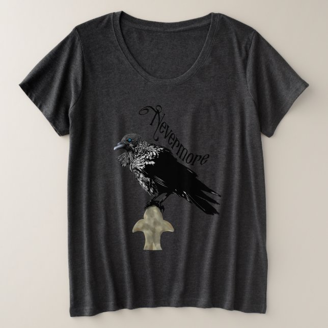 Camiseta Plus Size Raven (Frente do Design)