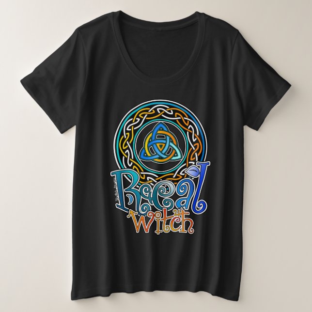 Camiseta Plus Size Real Witch (Frente do Design)