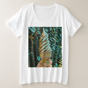 Camiseta Plus Size Receita de sorvete