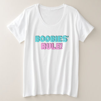 Camiseta Plus Size Regra de Boobies