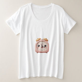 Camiseta Plus Size Relógio Alarme Feliz Cartoon – Bom Dia Sol