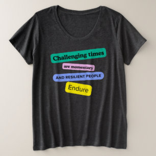 Camiseta Plus Size Resiliência T-Shirt