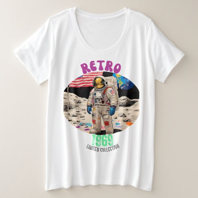 CAMISETA PLUS SIZE RETRO 1969 - REVIVÊNCIA RETRO (RECOLHA LIMITADA) (Frente do Design)