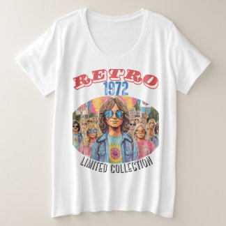 CAMISETA PLUS SIZE RETRO 1972 - REVIVÊNCIA RETRO (RECOLHA LIMITADA)