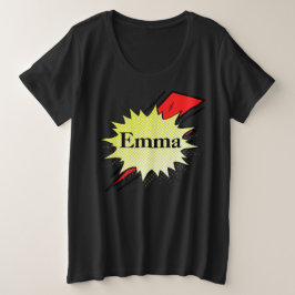 Camiseta Plus Size Retro bubble color comic