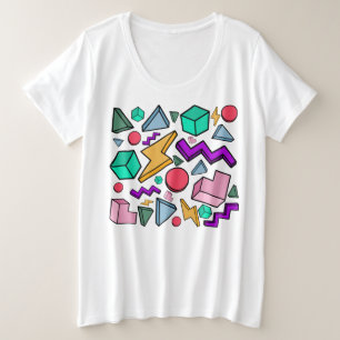 Camiseta Plus Size Retro estético da Vintage dos anos 80
