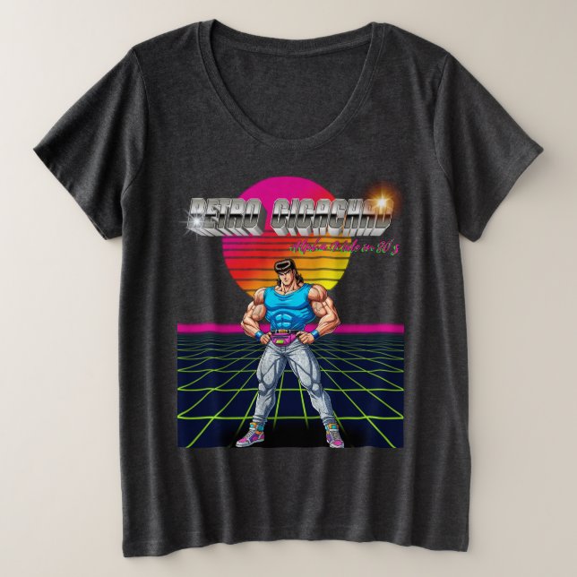 Camiseta Plus Size Retro Gigachad  (Frente do Design)