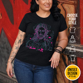 Camiseta Plus Size Retro Grid Jesus Rei dos Reis Apocalipse 19:16