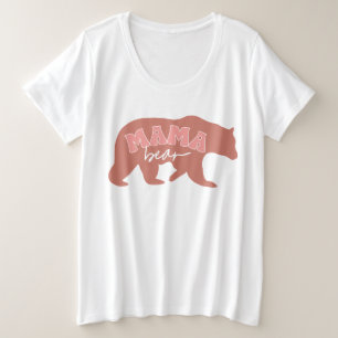 Camiseta Plus Size Retro Mama Bear