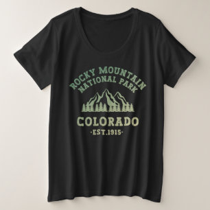 Camiseta Plus Size Rocky Mountain National Park Colorado EUA Gradient