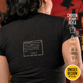 Camiseta Plus Size Romanos 12:2 Janela de Alerta de Computador Preto