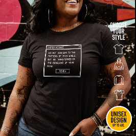 Camiseta Plus Size Romanos 12:2 Janela de Alerta de Computador Preto